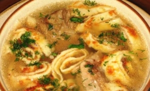 Чешский суп с блинчиками «Панадель»