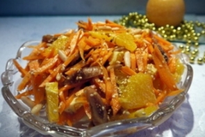 Морковный салат с апельсинами 